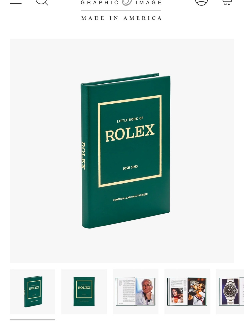 Little Book of Rolex - Green & Gold Hardcover Book